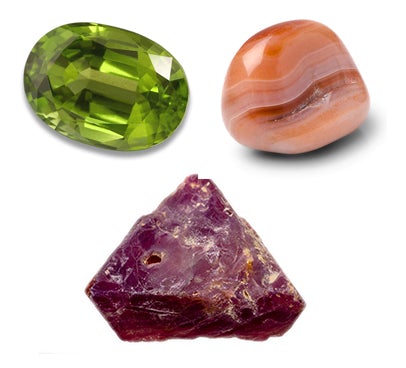 Peridot, Spinel and Sardonyx