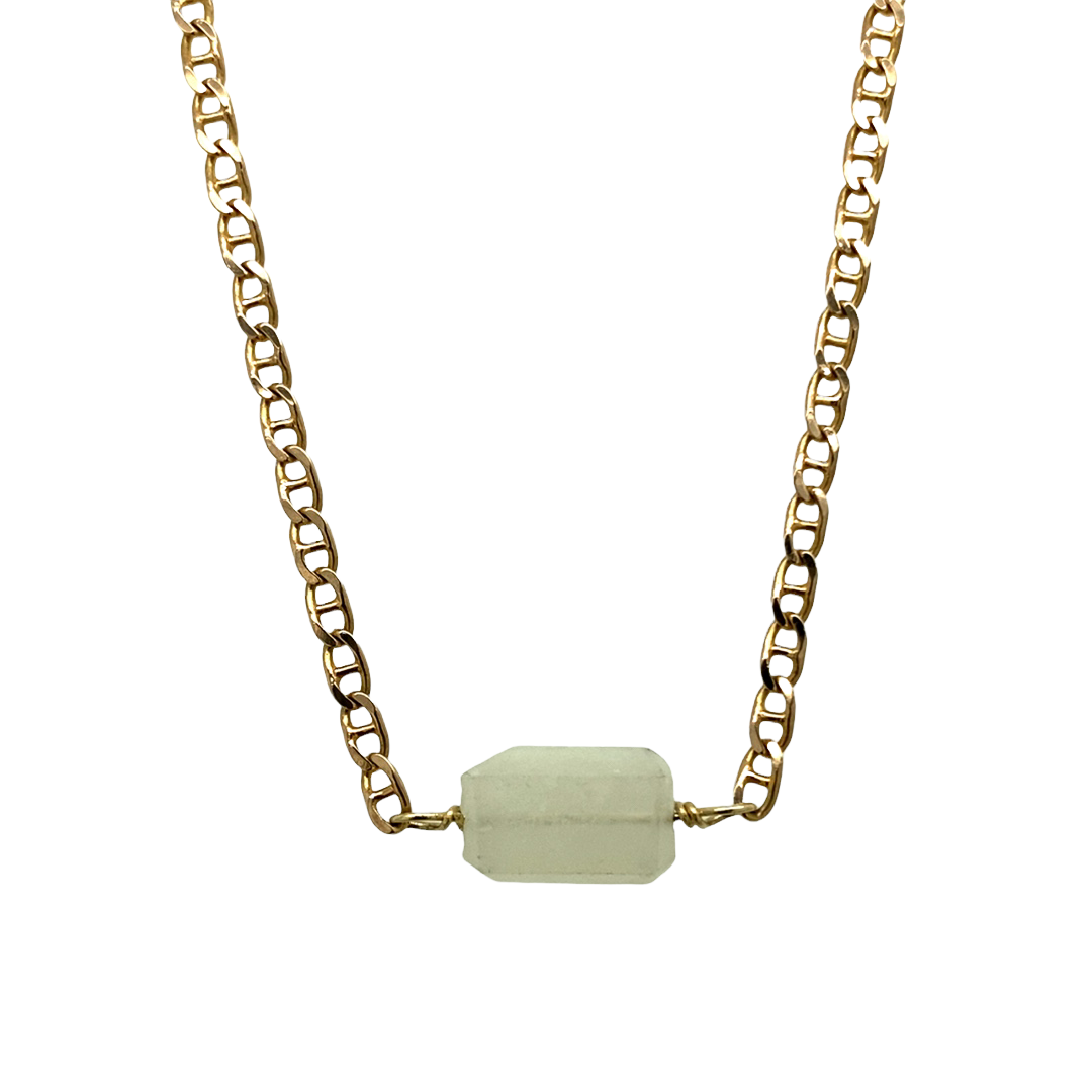 moonstone 9ct gold necklace