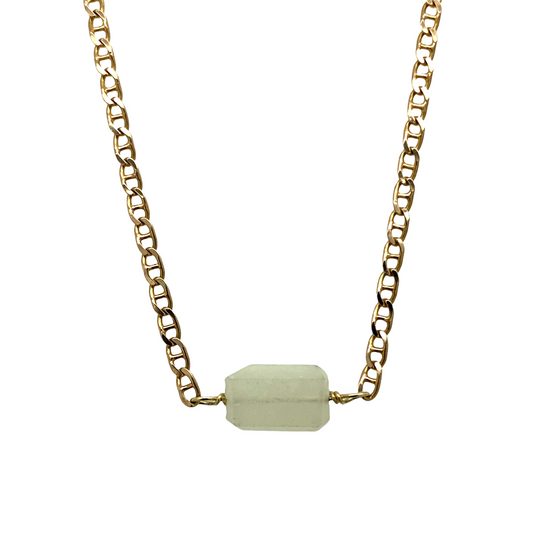 moonstone 9ct gold necklace