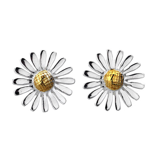 925 Silver Daisy Flower Stud Earrings
