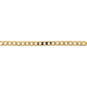 9ct Gold 8.5" Curb Bracelet