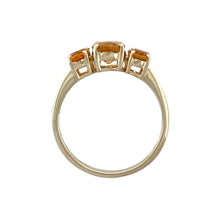 Load image into Gallery viewer, 9ct Gold &amp; Citrine Trilogy Ring
