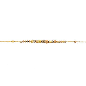 18ct Gold 7.5" Ball Bracelet