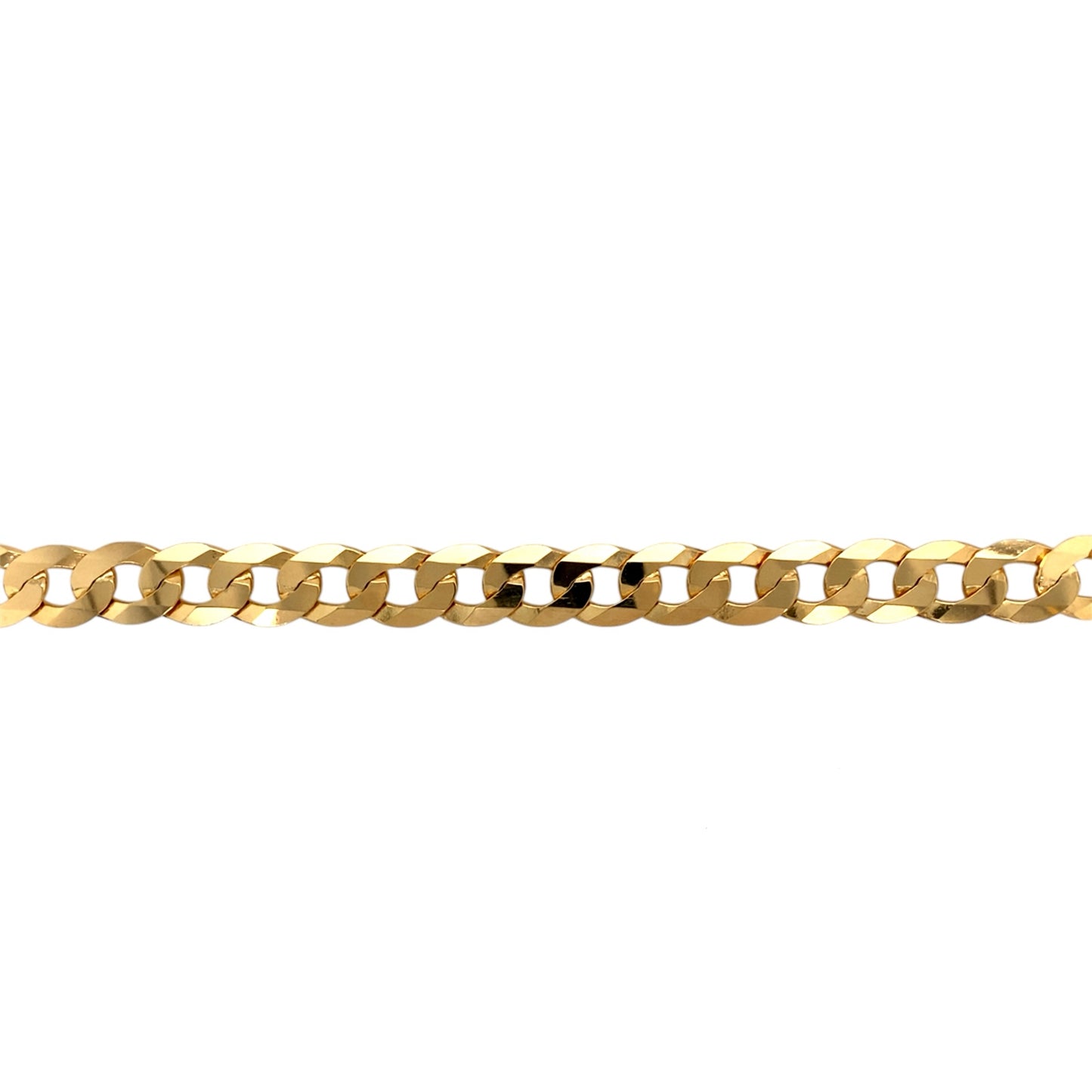 New 9ct Solid Gold 8.5" Curb Bracelet