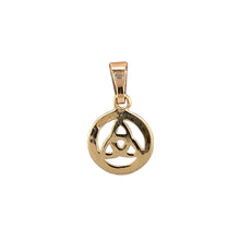 Load image into Gallery viewer, New 9ct Yellow Gold Celtic Knot Circle Pendant with the weight 0.90 grams
