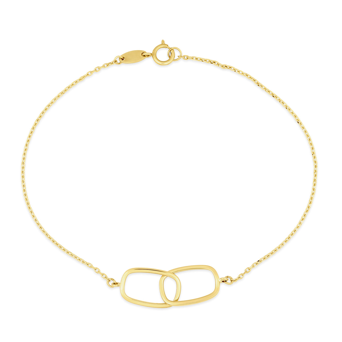 9ct Gold 7.5" Paperlink Style Bracelet