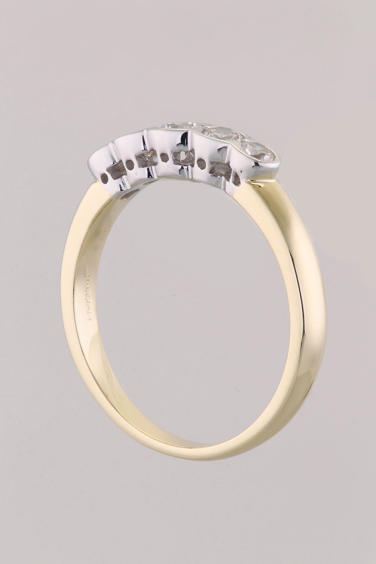 9ct Gold & Cubic Zirconia Five Stone Band Ring