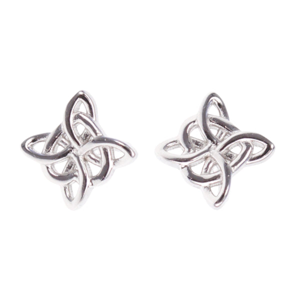 925 Silver Celtic Openwork Stud Earrings