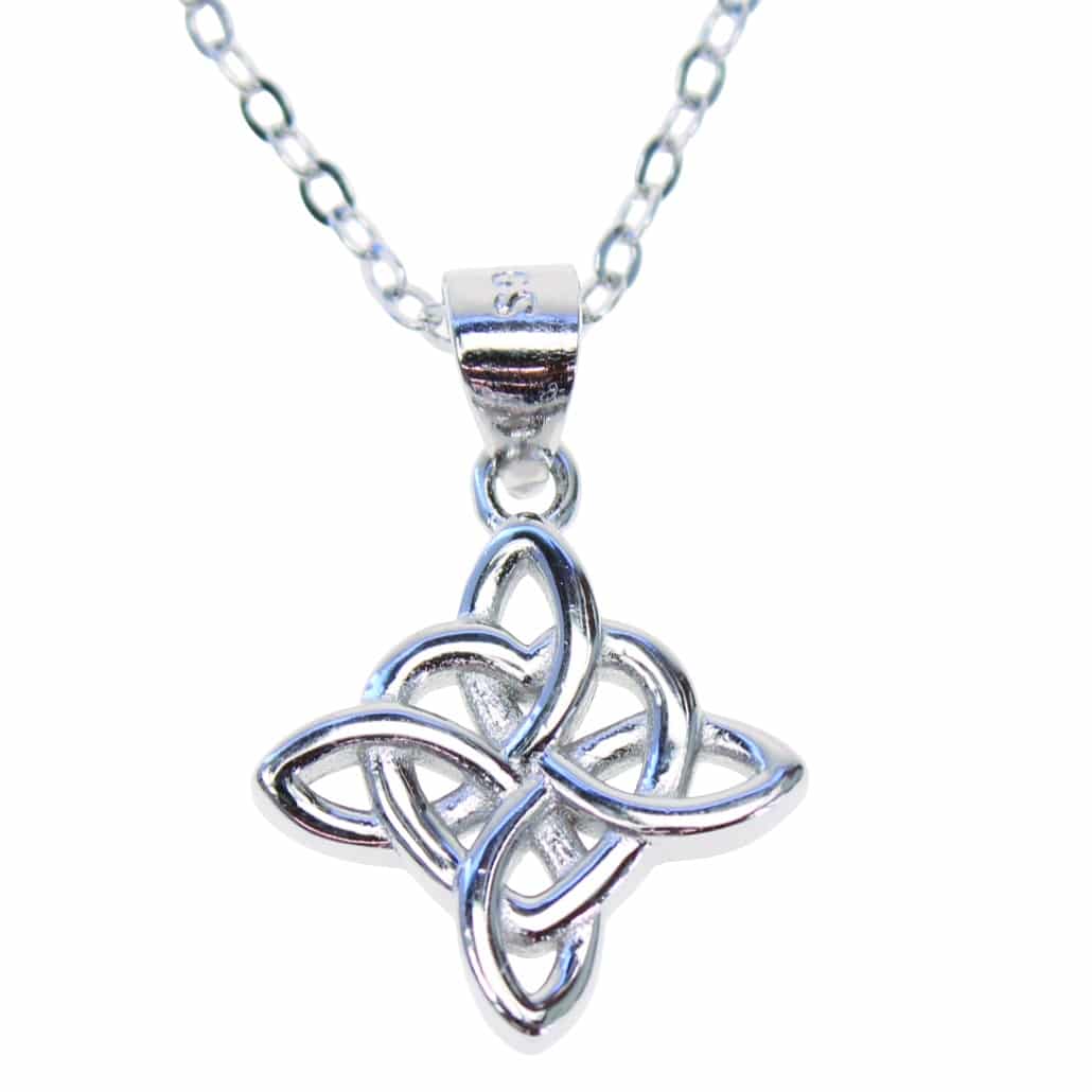 925 Silver Open Celtic Knot 18" Necklace