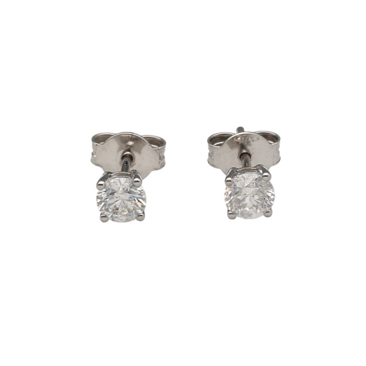 Bring timeless sparkle and refined simplicity to your jewellery collection with these new 9ct white gold brilliant cut diamond stud earrings—a classic pair with radiant brilliance and everyday elegance.
Design: Each earring features a brilliant cut diamond, with approximately 0.76ct of total diamond weight across the pair, offering a bright and balanced sparkle.
Material: Made from 9-carat white gold, the sleek, polished setting enhances the clarity and fire of the diamonds with a clean, modern finish.