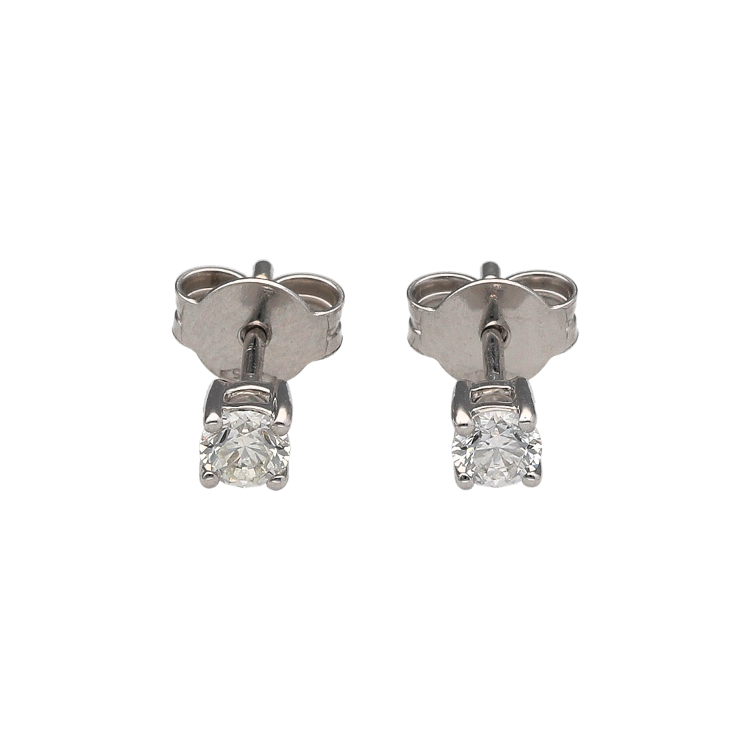 Bring timeless sparkle and modern elegance to your collection with these new 9ct white gold diamond stud earrings—a classic pair designed for everyday luxury.
Design: Each earring is claw-set with a brilliant-cut diamond, together totalling approximately 0.33ct–0.35ct, offering radiant brilliance and refined style.
Material: Made from 9-carat white gold, the polished finish enhances the brightness of the diamonds and adds contemporary appeal.