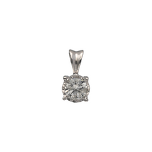 Load image into Gallery viewer, New 9ct White Gold &amp; Diamond Solitaire Set Pendant
