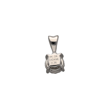 Load image into Gallery viewer, New 9ct White Gold &amp; Diamond Solitaire Set Pendant. The pendant contains a real natural diamond which is 0.36ct. The diamond is approximate clarity Si and colour G - H
