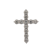 Load image into Gallery viewer, New 9ct White Gold &amp; Diamond Set Cross Pendant
