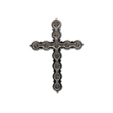 Load image into Gallery viewer, New 9ct White Gold &amp; Diamond Set Cross Pendant made up of brilliant cut diamonds. The pendant contains real natural diamonds which are 2.07ct in total. The diamond is approximate clarity Si - I1 and colour G - H
