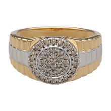 Load image into Gallery viewer, New 9ct Gold &amp; Diamond Set Watch Bracelet Style Ring

