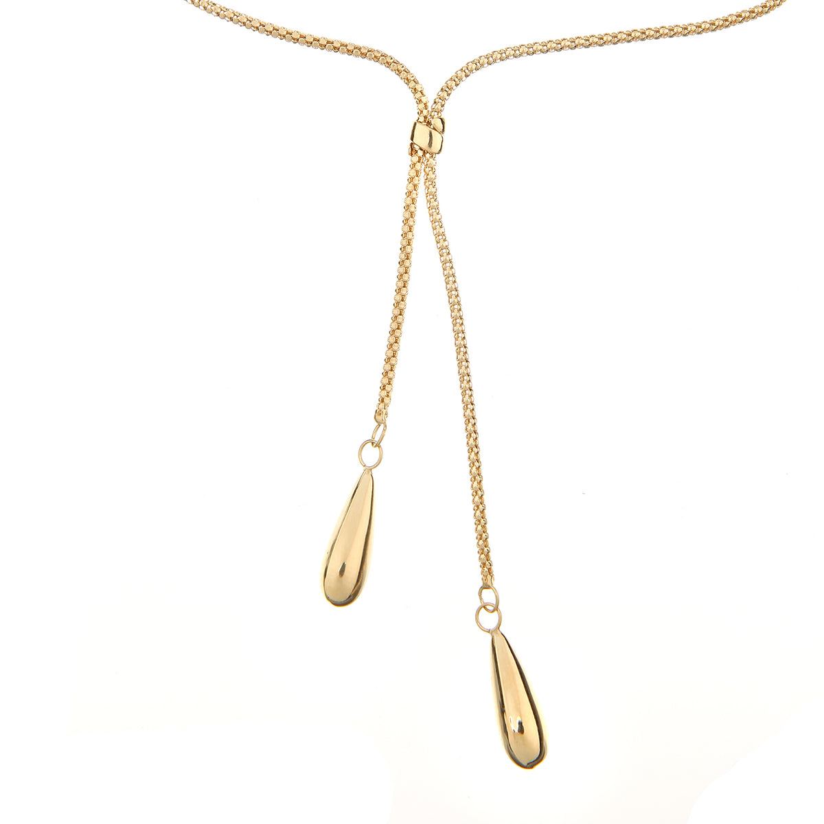 9ct Gold Tassel Drop 18" Necklace