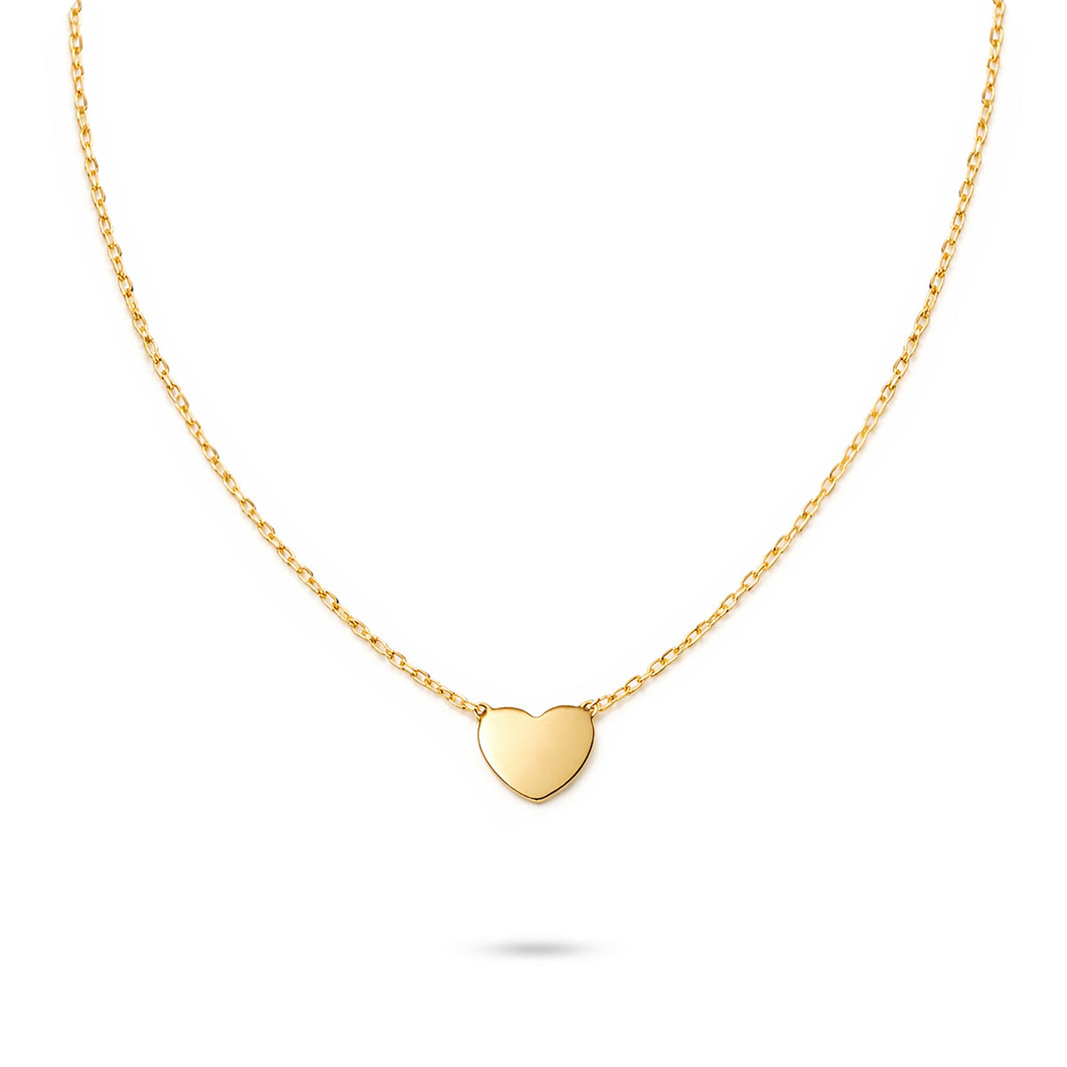 9ct Gold Heart 16" - 18" Necklace