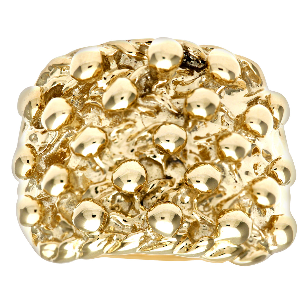 9ct Gold Five Row Keeper Ring