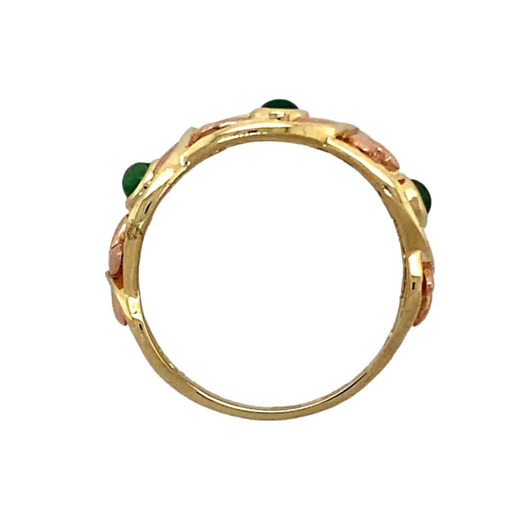 9ct Gold & Emerald Set Clogau Lady of Caerphilly Ring