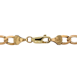 Preowned 9ct Yellow Gold 24" Curb Chain with the weight 15.70 grams and link width 6mm