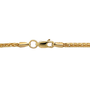 New 9ct Yellow Gold 18" Spiga Chain with the weight 4.40 grams and link width 3mm