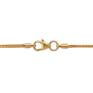 New 9ct Yellow Gold 22" Wheat Chain with the weight 3.90 grams and link width approximately 2mm