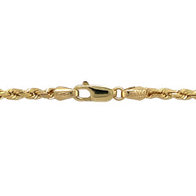 Load image into Gallery viewer, New 9ct Yellow Gold 22&quot; Solid Rope Chain with the weight 17.30 grams and link width 3mm
