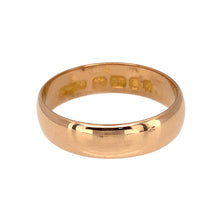 Load image into Gallery viewer, Preowned 22ct Yellow Gold 5mm Wedding Band Ring in size M with the weight 3.70 grams
