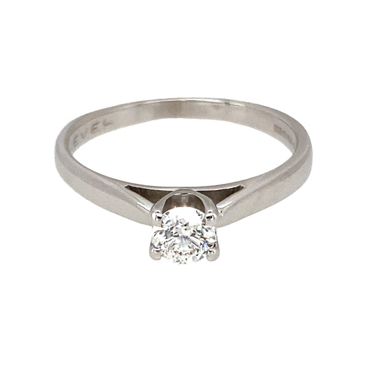 18ct White Gold & Diamond Set Brilliant Cut Solitaire Ring