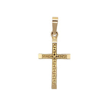 Load image into Gallery viewer, 9ct Gold Patterned Cross Pendant

