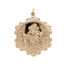 Load image into Gallery viewer, 9ct Gold Fancy St Christopher Pendant
