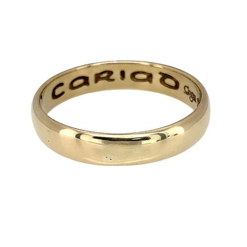9ct Gold Cariad Clogau 5mm Wedding Band Ring