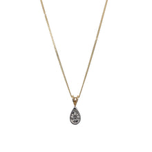 Load image into Gallery viewer, 9ct Gold &amp; Diamond Teardrop 18&quot; Necklace
