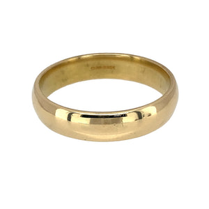 Preowned 18ct Yellow Gold 5mm Wedding Band Ring in size U with the weight 6.90 grams