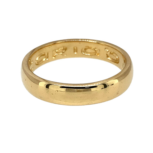 18ct Gold Clogau Cariad 4mm Wedding Band Ring