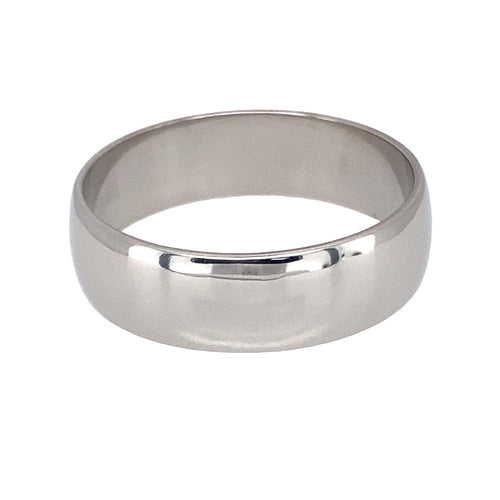 Palladium 6mm Wedding Band Ring