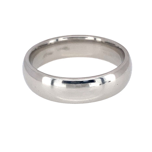 Platinum 5mm Wedding Band Ring