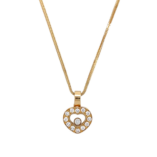 18ct Gold & Diamond Set 18" Necklace