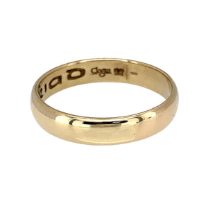 Preowned 9ct Yellow Gold Cariad Clogau 5mm Wedding Band Ring in size Z +4 with the weight 5.80 grams