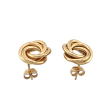Load image into Gallery viewer, 9ct Gold Triple Circle Entwined Stud Earrings
