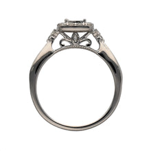 Load image into Gallery viewer, 9ct White Gold &amp; Diamond Set Halo Illusion Cluster Ring
