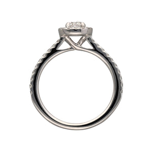 Platinum & Diamond Set Halo Ring