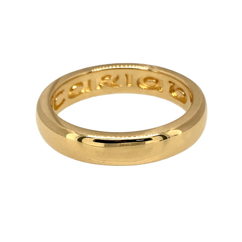 18ct Gold Clogau Cariad 4mm Wedding Band Ring