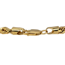 Load image into Gallery viewer, New 9ct Yellow Gold 7.5&quot; Semi Solid Rope Bracelet with the weight 5.10 grams and link width 5mm
