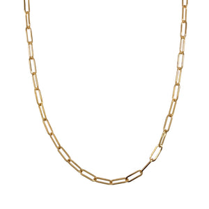 9ct Gold 18" Paperclip Chain