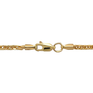 New 9ct Yellow Gold 20" Spiga Chain with the weight 4.80 grams and link width 3mm