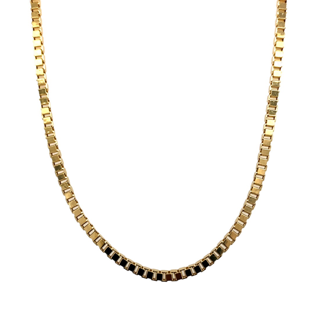 9ct Gold 22" Hollow Box Chain