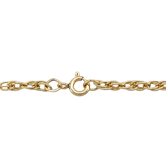 New 9ct Yellow Gold 22" Prince of Wales Chain with the weight 9.40 grams and link width 3mm