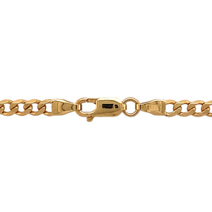 New 9ct Yellow Gold 22" Curb Chain with the weight 13.60 grams and link width 4mm